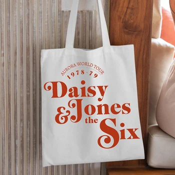 Concert tour city tote bag, daisy jones e Billy Dunne tote bag Daisy jones e the six band merch, Aurora world tour tote bag