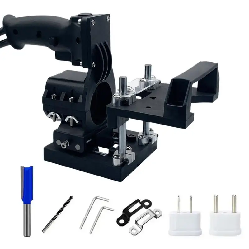 Mortising Jig And Slotting Bracket Woodworking Slotting Locator Height Adjustable Trimming Machine Hole Stand Woodworking