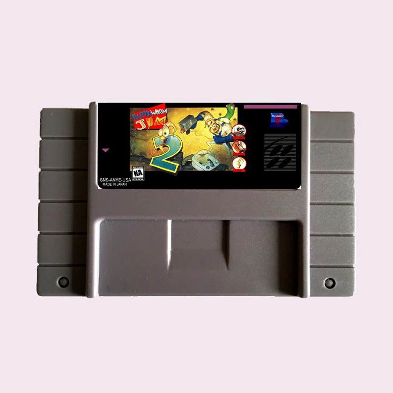 

Earthworm Jim 2 NTSC 16 бит большая серая игровая карта для игрока 46Pin USA
