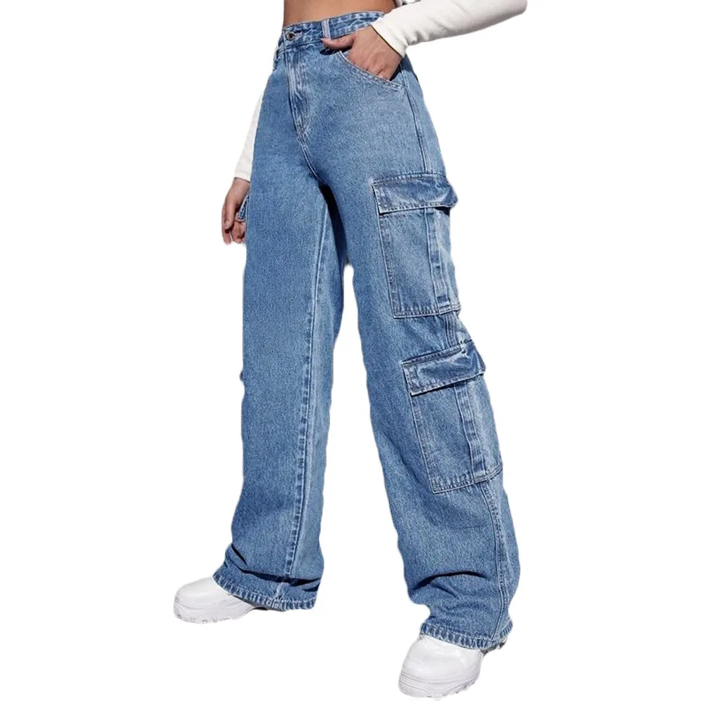 

Trendy and Stylish Women's Clothing, New Loose Fitting High Waisted Comfortable Casual Jeans