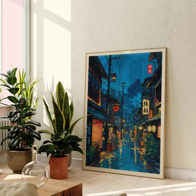 Tokyo Teahouse Anime Canvas Print 2