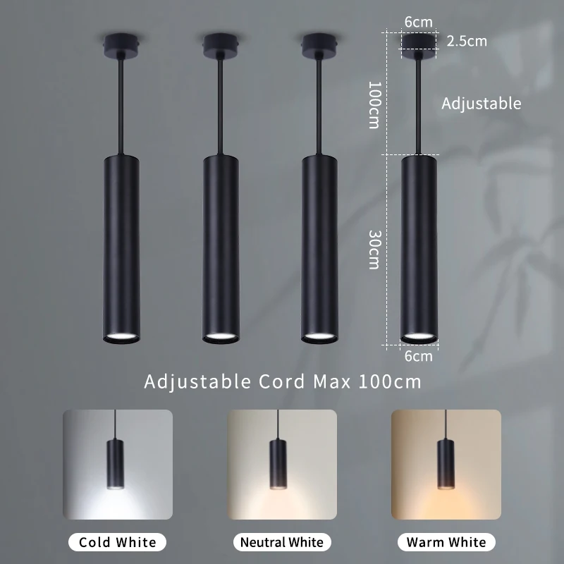 أضواء LED متدلية للغرفة ، مصباح سقف ، تعليق ، إضاء...