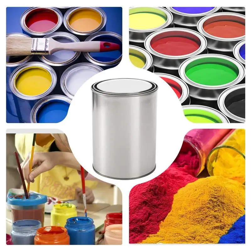 Paint Storage Cans With Lids Paint Unlined Storage Containers Multipurpose 0.5L Metal Empty 12X Cans For Arts And Crafts