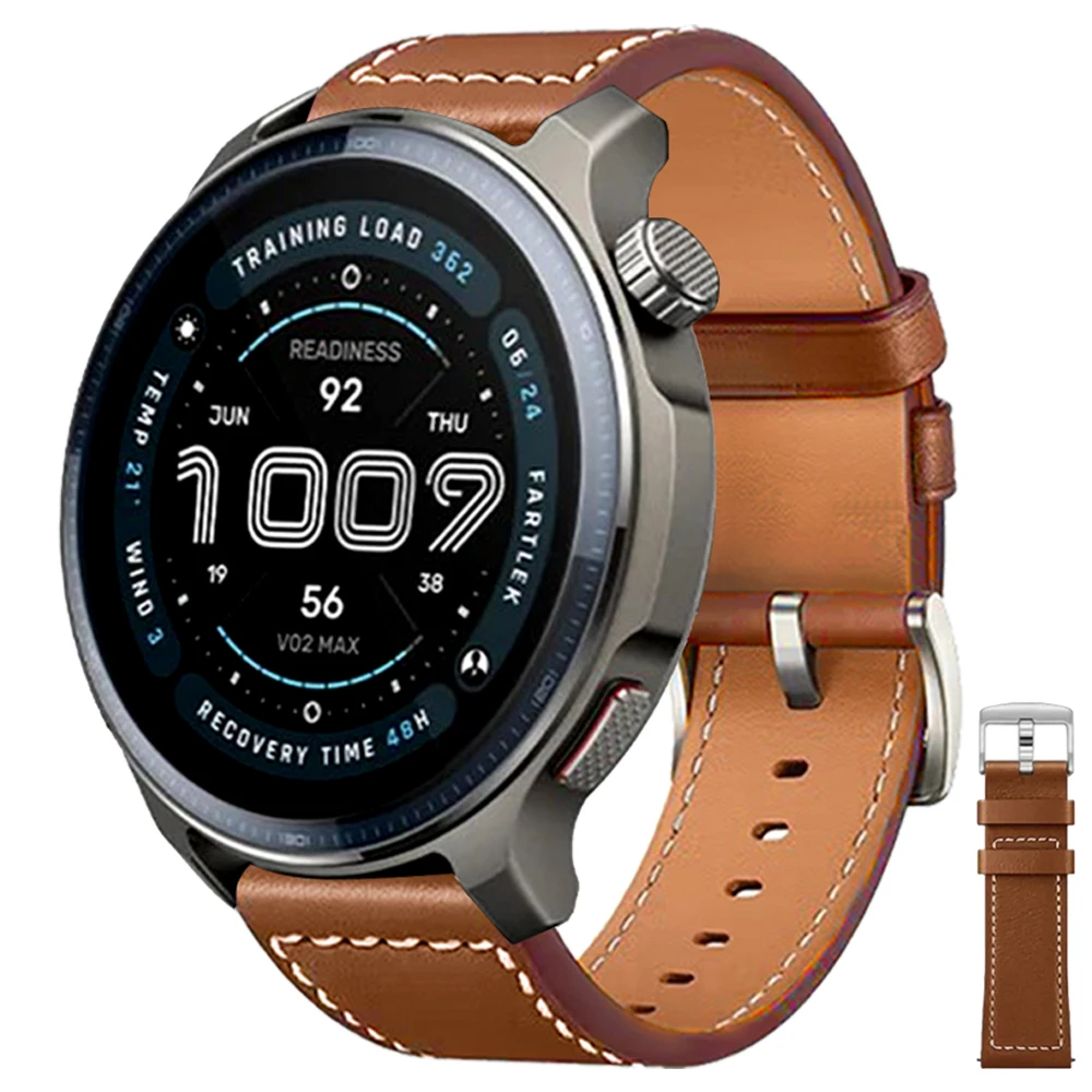 Huami Amazfit BALANCE 2 스포츠 스트랩 Amazfit Bip 6 5/Active 2 교체 용 손목 밴드 액세서리 용 20mm 22mm 가죽 시계 밴드