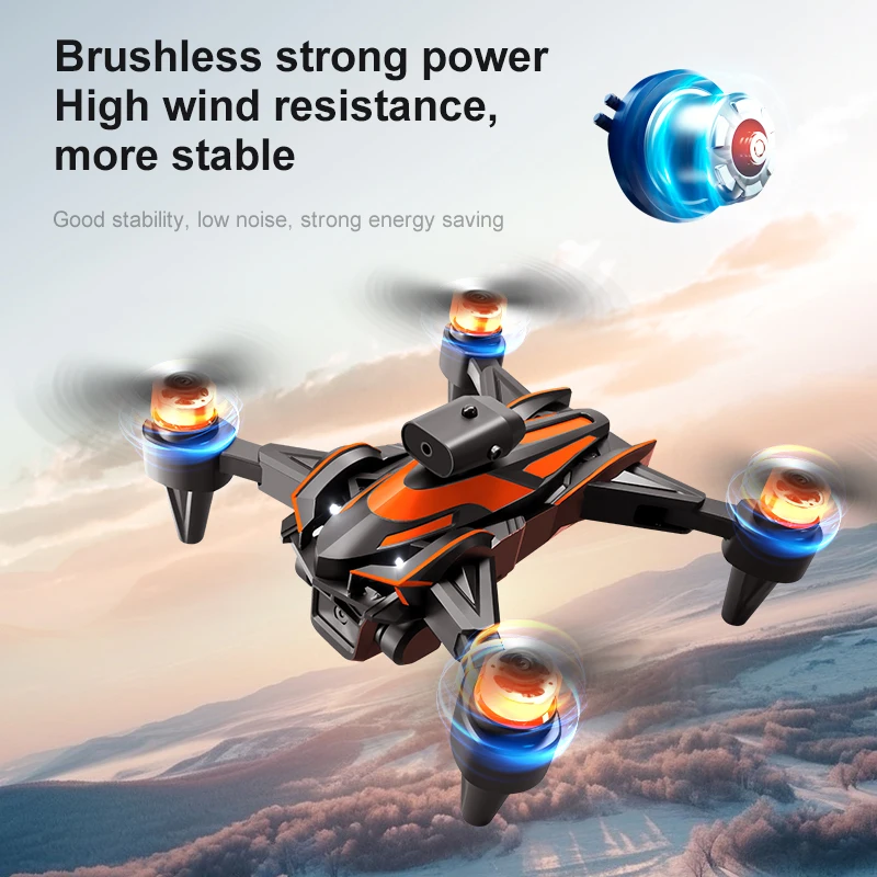 UAV K12Max With Screen Control 8K HD Camera 5G Brushless Drone Optical Flow Positioning Aerial Four-Axis