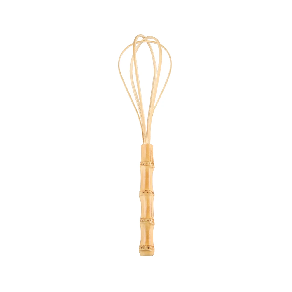 Bamboo Whisk Kitchen Cooking Baking Tool Handmade Natural Bamboo Root Hand Flour Mixer Blender Manual Egg Beater