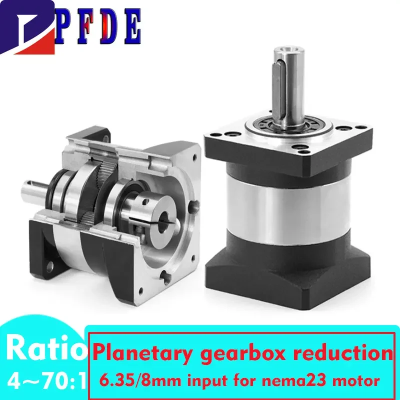 Redutor do Motor do Nema 23 Gearbox Planetário 57 mm Relação 10 16 2050:1 Engrenagem para o Motor Deslizante Nema23 57 mm 4000rpm