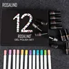 ROSALIND 7ml 12Pcs/kit Summer Series Gel Nail Polish Set With Box Soak off UV Lamp Hybrid Varnish Semi Permanent Nail Gel Set 2