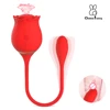 Rose Shape Vaginal Sucking Vibrator for Women Nipple Oral Clitoris Sucker Stimulation G-Spot Vibrator Erotic Sex Toys for Women 1