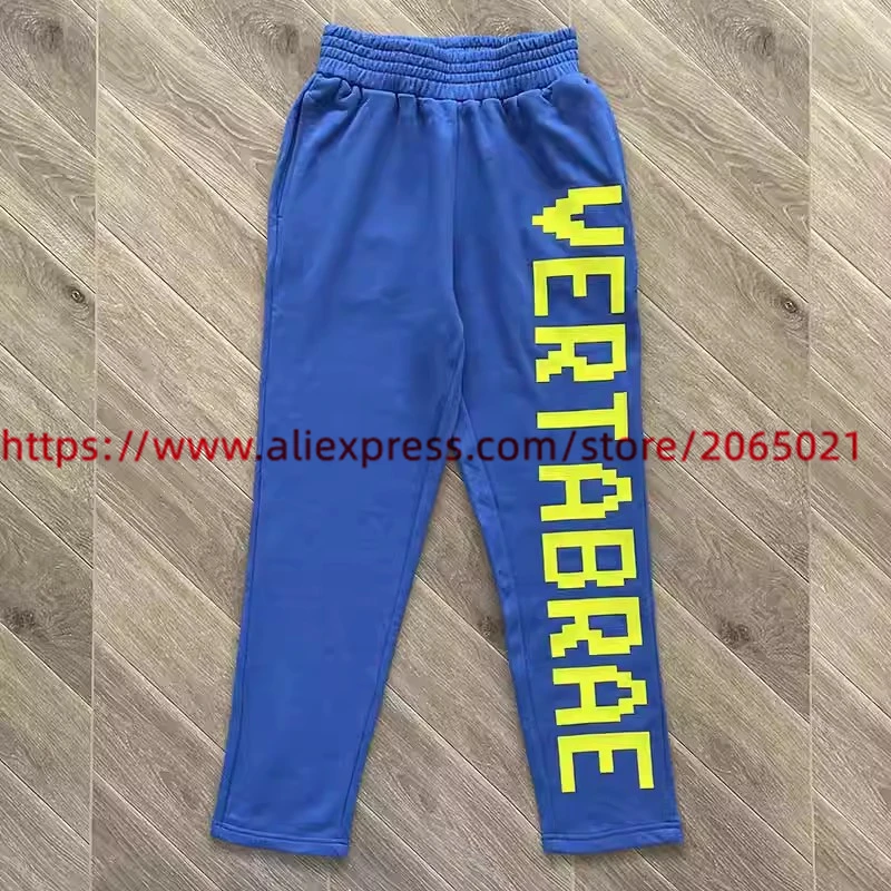 Puff print Vertabrae Letters Sweatpants Men Women 1:1 Best Quality Jogger Drawstring Pants