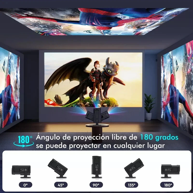 HY320mini 프로젝터 안드로이드 11 390ANSI HD 4K 네이티브 1080P 듀얼 Wifi6 BT5.0 시네마급 휴대용 프로젝터 HY300 업그레이드