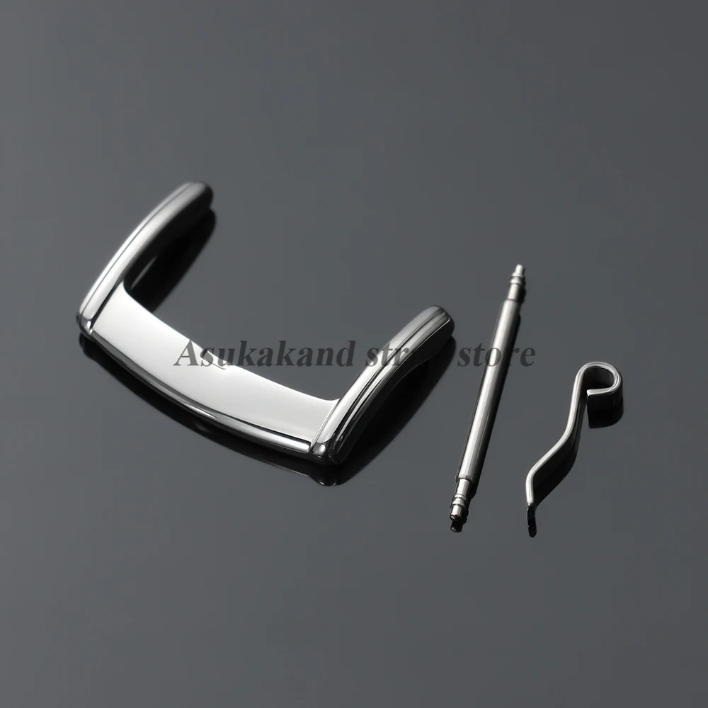 Men's Universal Stainless Steel Watch Band Buckle - Silver/Black/Gold Options, Available in 16mm, 18mm, 20mm Sizes