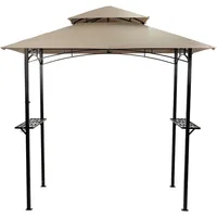 Soft Top BBQ Canopy - 8'X5' Outdoor Grill Gazebo Grill Canopy (Tent) with 4pcs Detachable LED Light 2