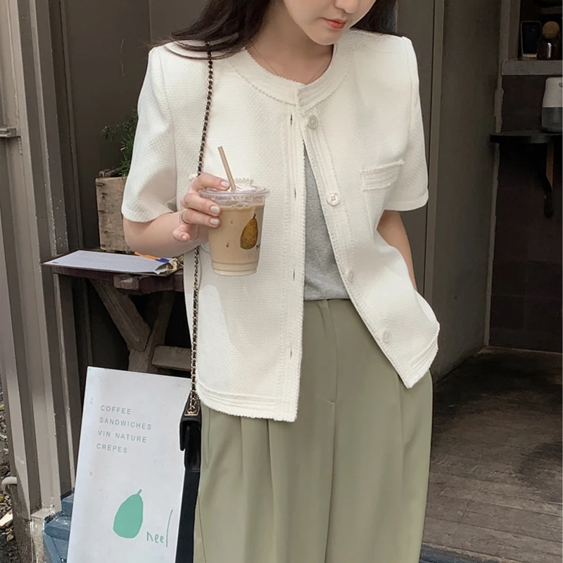 

Restore ancient ways small chic minus age design feeling temperament leisure single-breasted carded small sweet wind coat