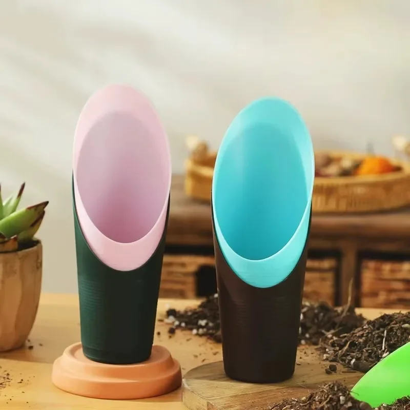 Succulent Plastic Shovel Bucket Colorful Micro Landscape Green Plant Pot Potted Plant Garden Tool Soil Shovel Potted Plants Tank