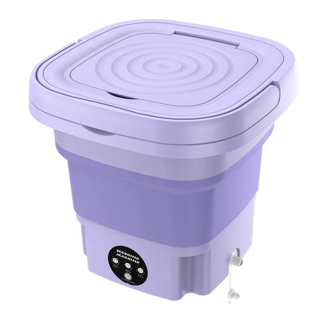 Portable Foldable Washing Machine With Spin Dryer Automatic Mini