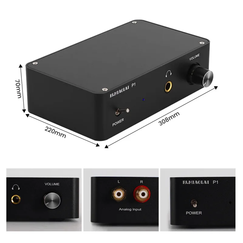 PJ. miaolai P1 mini home desktop headphone amplifier HiFi tpa6120 audio headphone amp NE5532