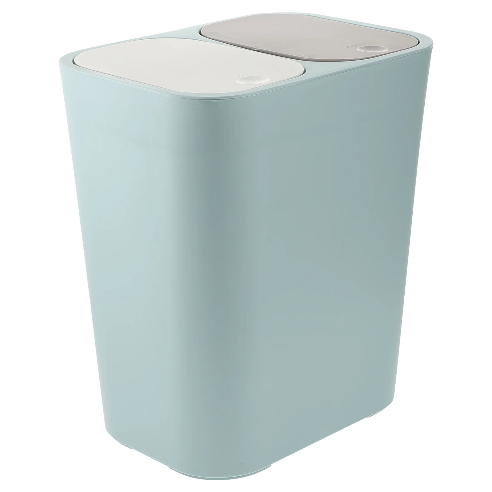 

Sorting Trash Can Barrel Double Garbage Children's Room Dual Pp White Pedal Bin