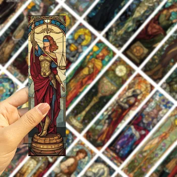 🔮 30-Piece Stained Glass Tarot Bookmarks Set – Artistic & Spiritual Stationery for Intuitive Living 4