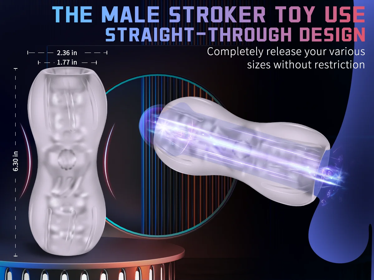 Masturbatore a mano trasparente Held Realistico Pompini Gola profonda Stimolatore in silicone per uomini Dildo_voghion.com
