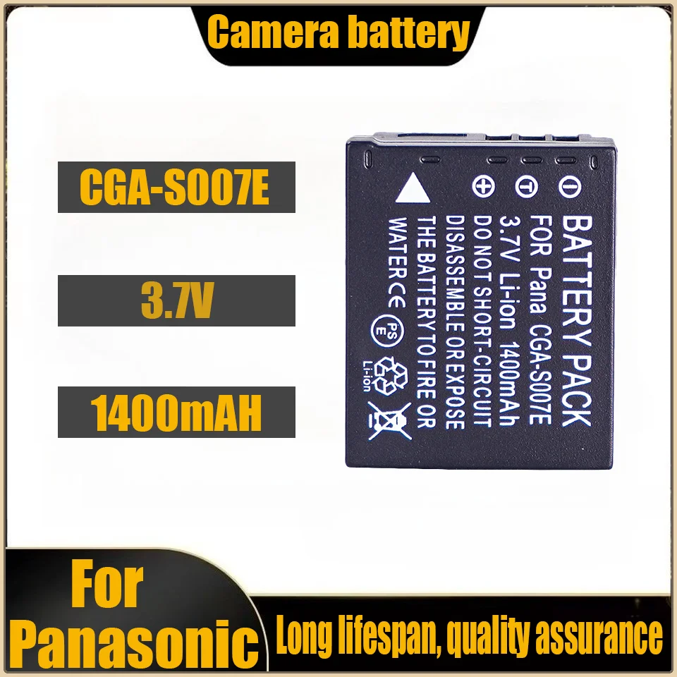 850mAh Batteria per Panasonic Lumix DMC-TZ3 Serie CGA-S007, CGA-S007A