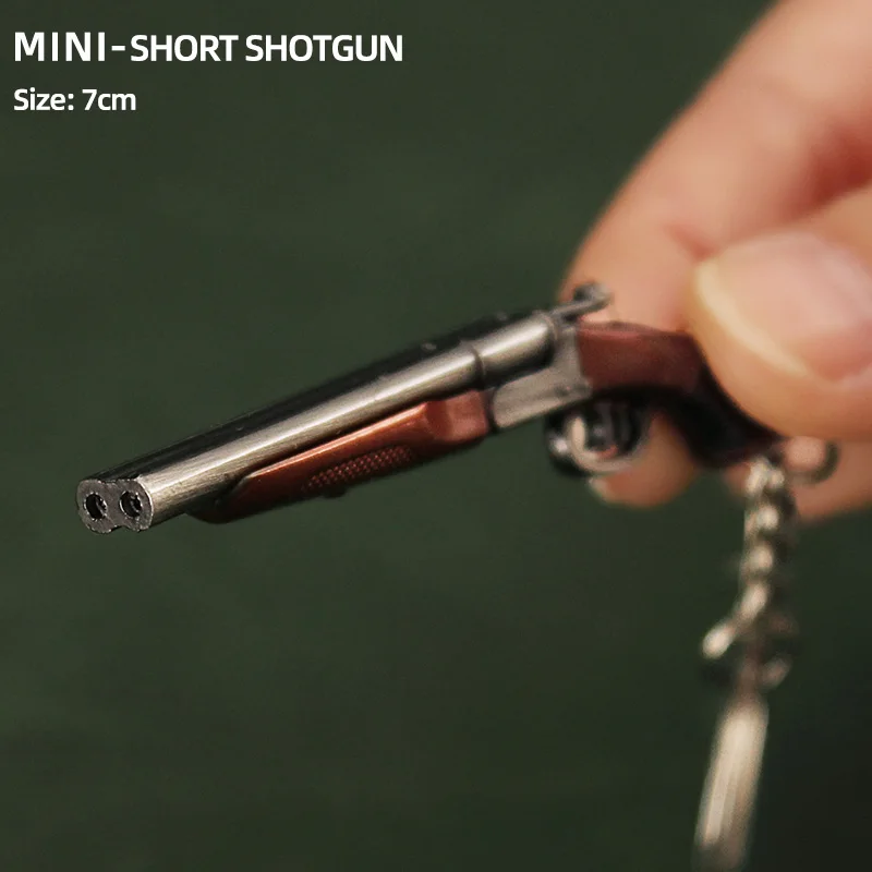 Cartoon Game PUBG 98K AWM AKM M24 Mini Gun Alloy Pendant Keychains Car Key Chain Key Ring Phone Bag Hanging Jewelry Kids Gifts