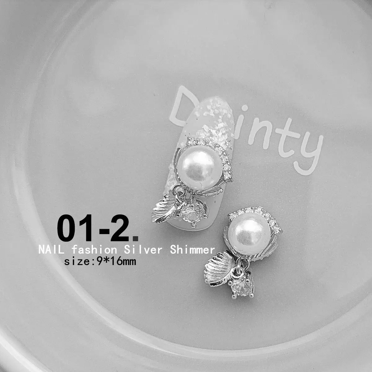 10pcs Summer Mermaid Conch Shell Starfish Nail Art Parts Zircon Crystal Manicure Nails Accesorios Supplies Decorations Charms 5