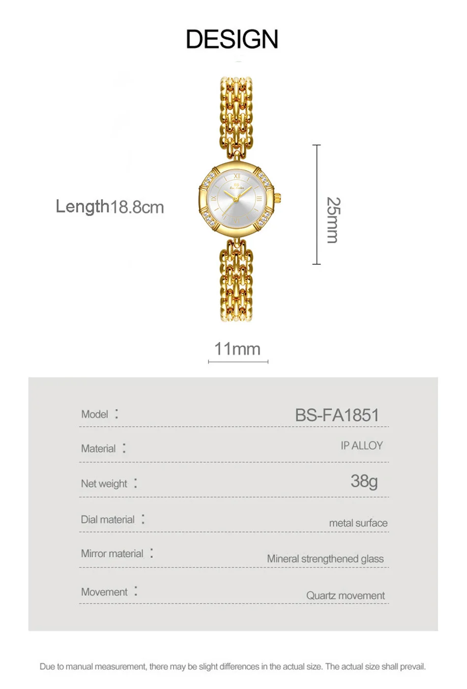 Frauen Uhr Vintage Gold Römische Ziffer Achteck Uhr Mode Luxus Quarz Damen Kleid Uhren Strass Armband Uhr Geschenk – Detail 8