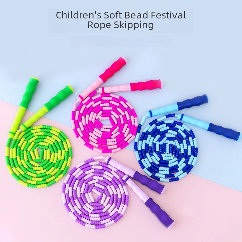 Adjustable Colorful Bamboo Fitness Rope Children Primary School Students Adults Fitness Exercise Pp Material Running