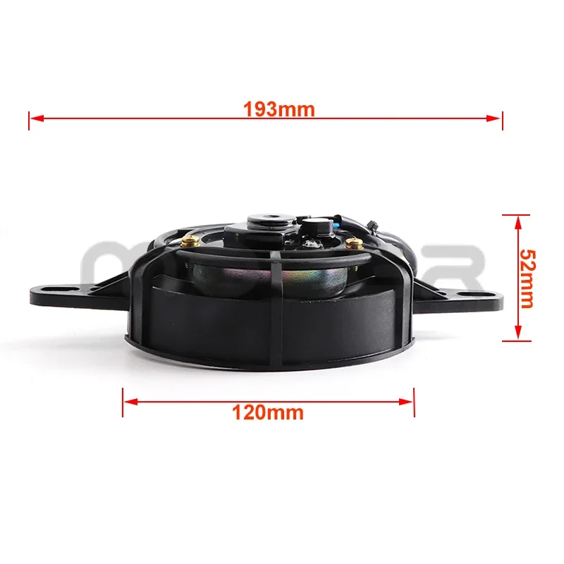 Motorcycle Cooling Fan 12V Motorcycle Cooling fan Oil Cooler Electric Radiator Engine Radiator For 150cc-250cc ATV Quad Go Kart Buggy Motocross Parts