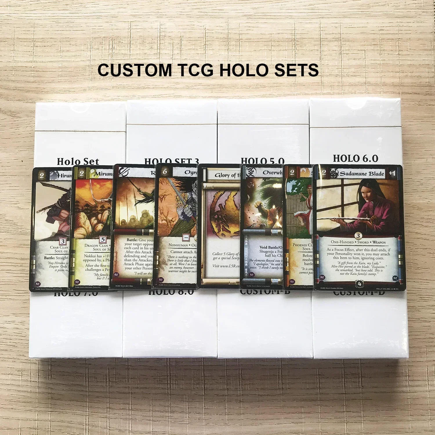 Playing Cards HOLO Cards WHOLE SETS PROXY Black Core Game Cards Standard Set Playing Board Games Poker Custom