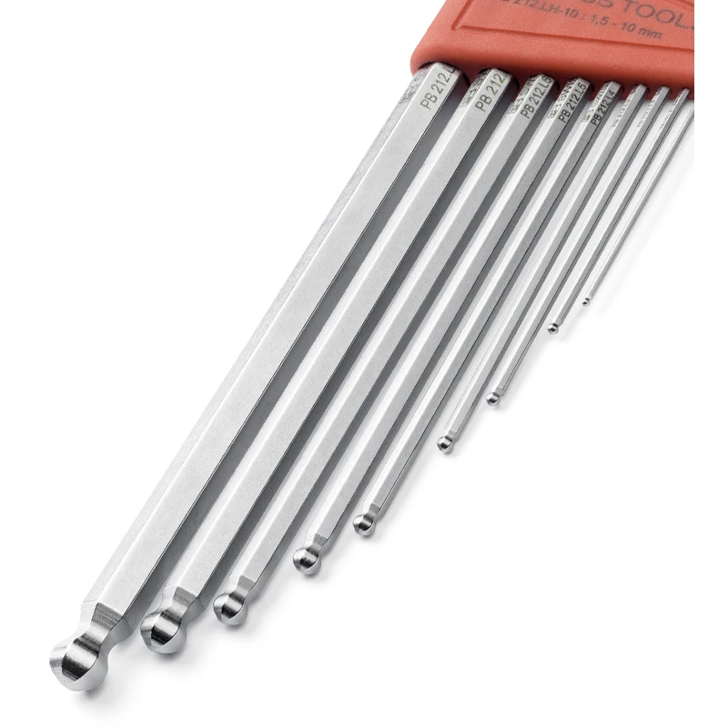 PB Swiss Tools Lot De 9 Clés Allen Hexagonales 212LH-10CN - Fabrication Suisse