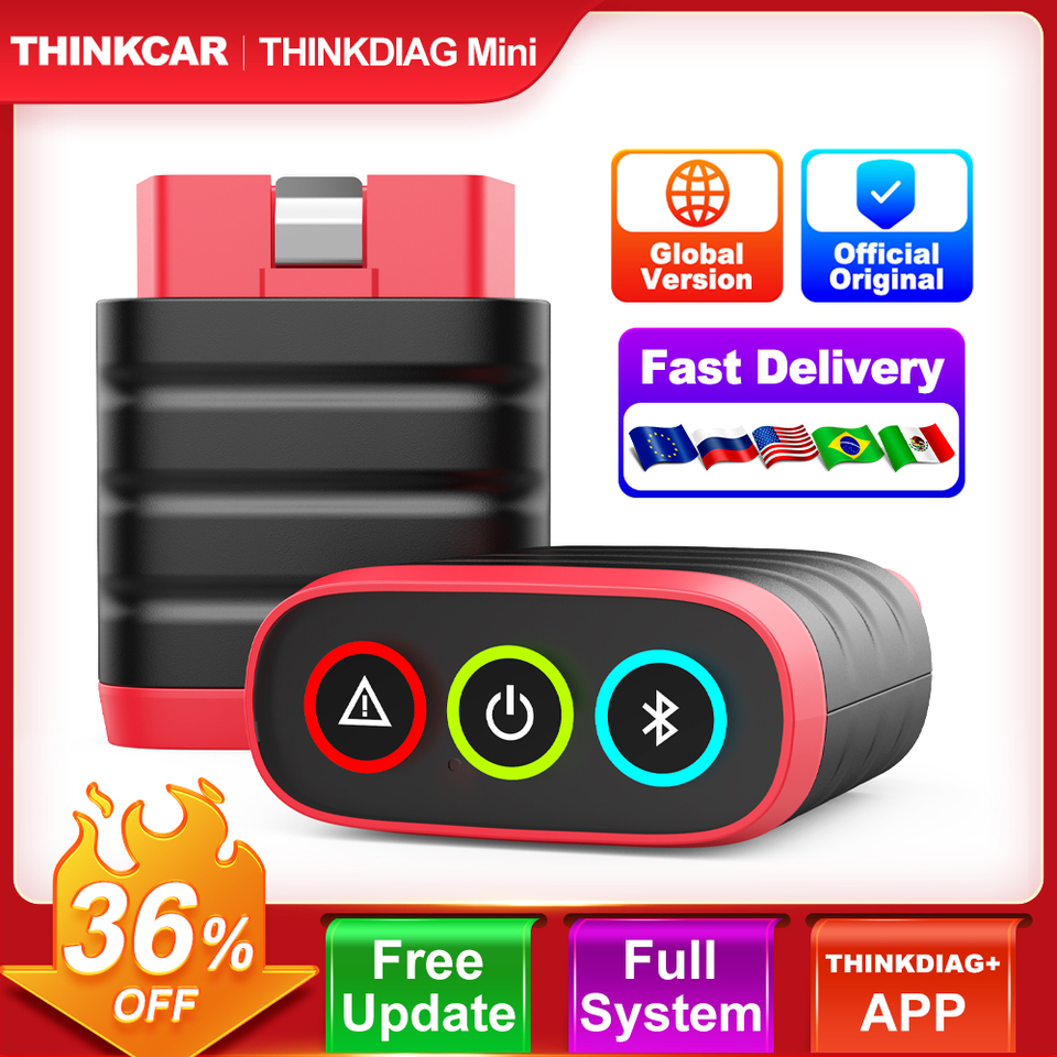 THINKCAR THINKDIAG MINI Auto OBD2 Scanner Full Systems Diagnostics All Car Lifetime Free Automotive Diagnosis Scan Tools