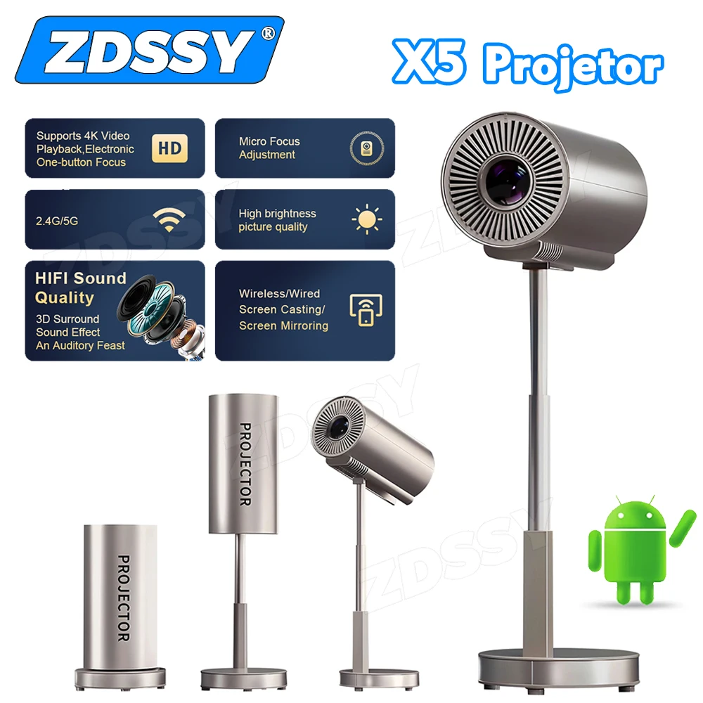 Mini 1080P Projector X5 Portable 4K video Supported Home Theater Video Beamer Samsung Xiaomi iOS mini projector,portable projector,video projector