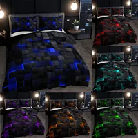Peripheral Print Super Soft Brushed Microfiber Comfortable Set Equipped With Zipper Closure And Two Pillowcases 1