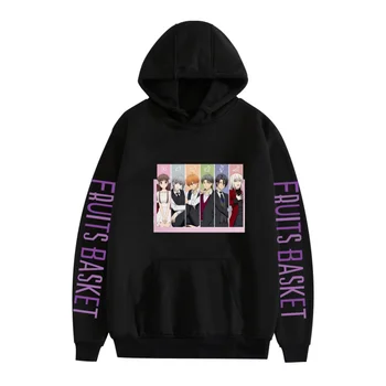 2025Fashion العصرية أنيمي طباعة هوديي عارضة فضفاض للجنسين البلوز