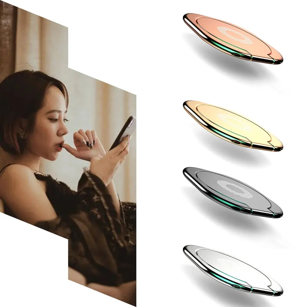 360 Rotating Finger Ring Holder Stand Grip Mobile Phone Car Magnetic Mount Phone Back Sticker Pad Unniversal Bracket phone ring holder
