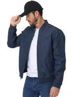 Men's Lightweight Windbreaker Jacket Causal Fashion Stylish BaseBall Coat with Side Inner Pocket for Work Golf Fishing 5