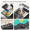 Stainless Steel Kitchen Sink Multifunction Waterfall Sinks Large Single Slot Digital Display Faucet Set Dishwashing Sinks 5