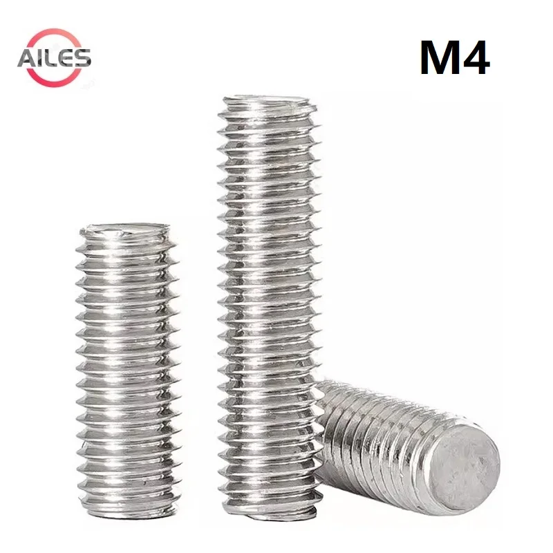 

M4 Full Threaded Rod Metric Thread Rod Bolts Full Thread Sticks 16 20 100 110 120 130 200 250 300 500mm Long 304 Stainless Steel