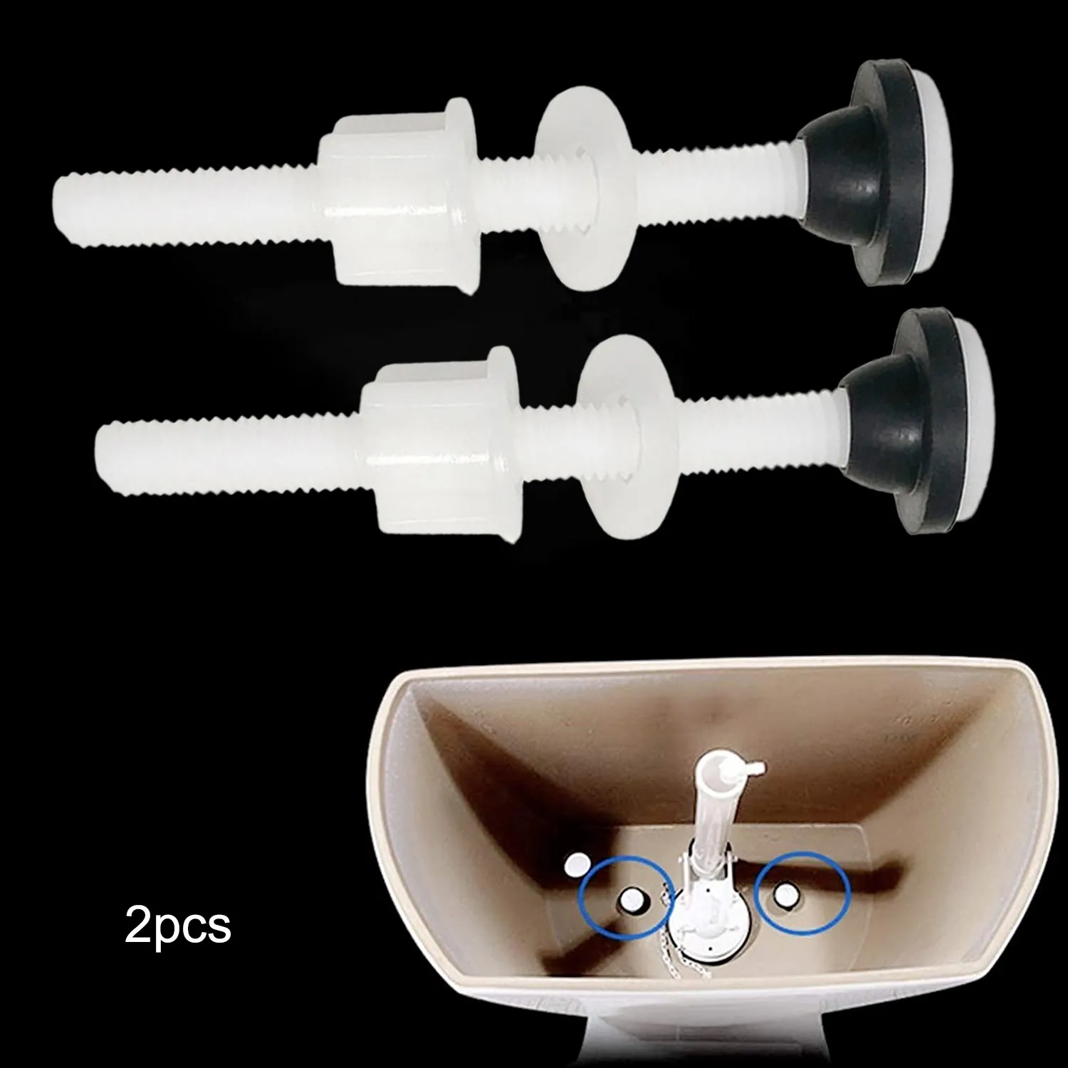 Toilet Seat Bolts Toilet Seat Bolts 2pcs Accessory Elements Home Mount Nuts Pack Plastic Replacement