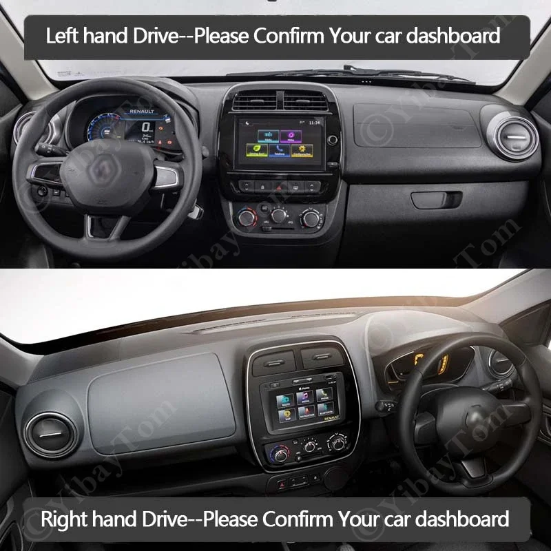 Premium Dashboard Cover Mat - Sunshade Cushion and Protective Pad
