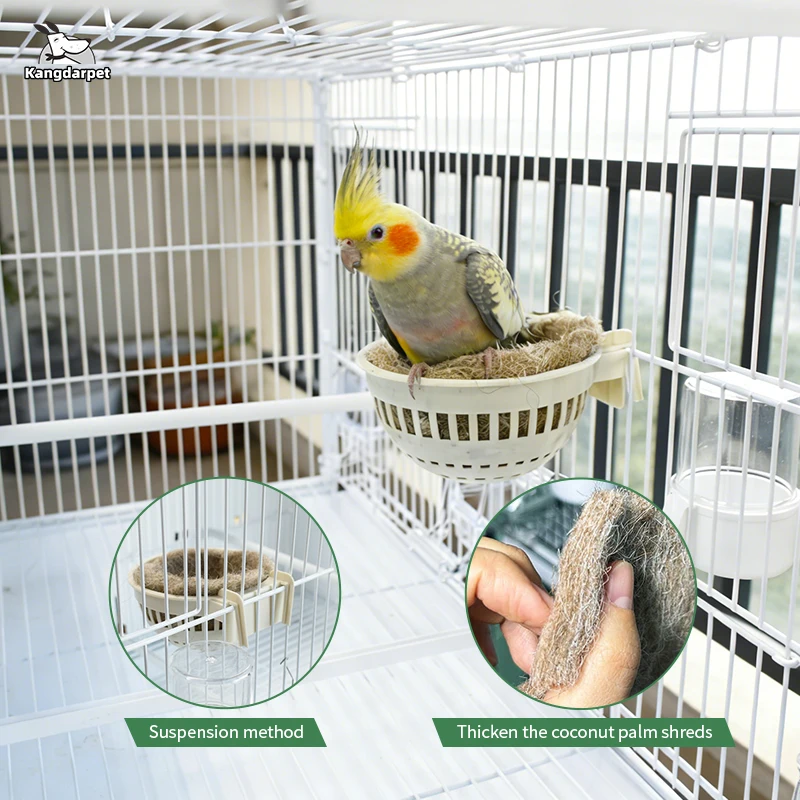 รูปสินค้า บ้านนกแขวนกลางแจ้ง กันน้ำ ทนแดด ทนฝน สำหรับตกแต่งสวน ลานบ้าน