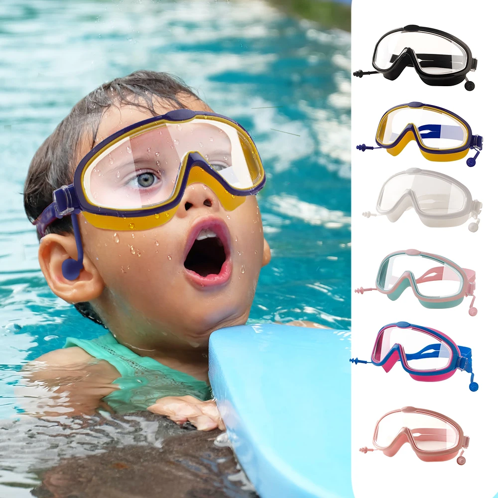 Wind aanvaarden toetje Outdoor Zwembril Oordopje 2 In 1 Set Voor Kids Anti Fog Uv Bescherming  Zwemmen Bril Met Oordopjes Voor 4 15 Jaar Kinderen| | - AliExpress
