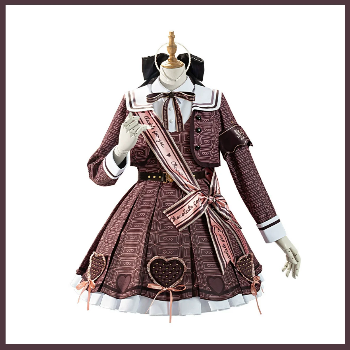 THE IDOLM@STER Himesaki Rinami School Uniform Cosplay Costume for Women