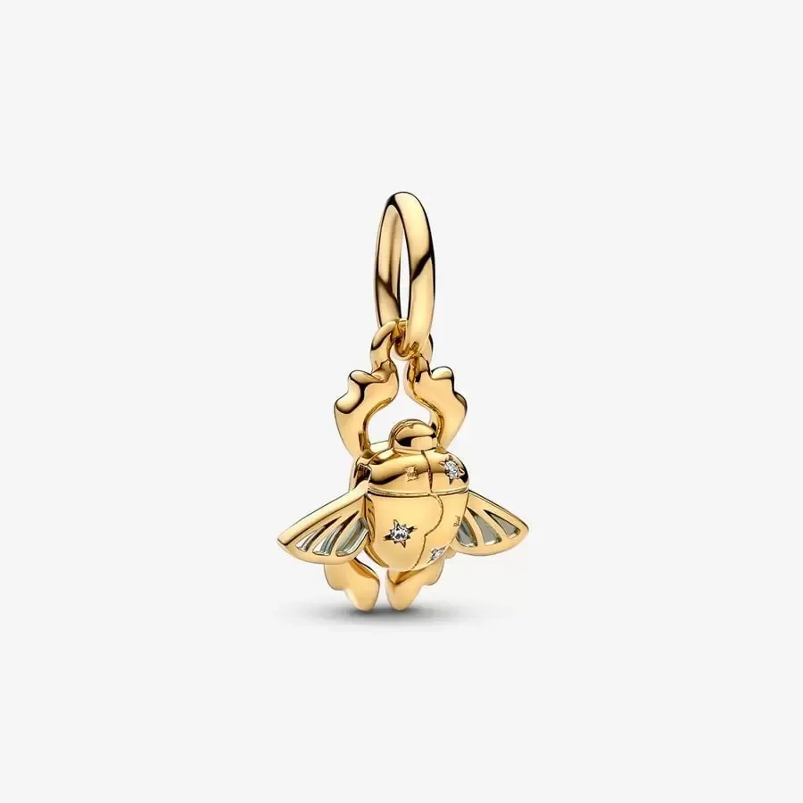 Disney Aladdin Scarab Beetle Ciondola Charm Fit Originale Pandora Charm Bracciali Ciondolo Gioielli Berloque