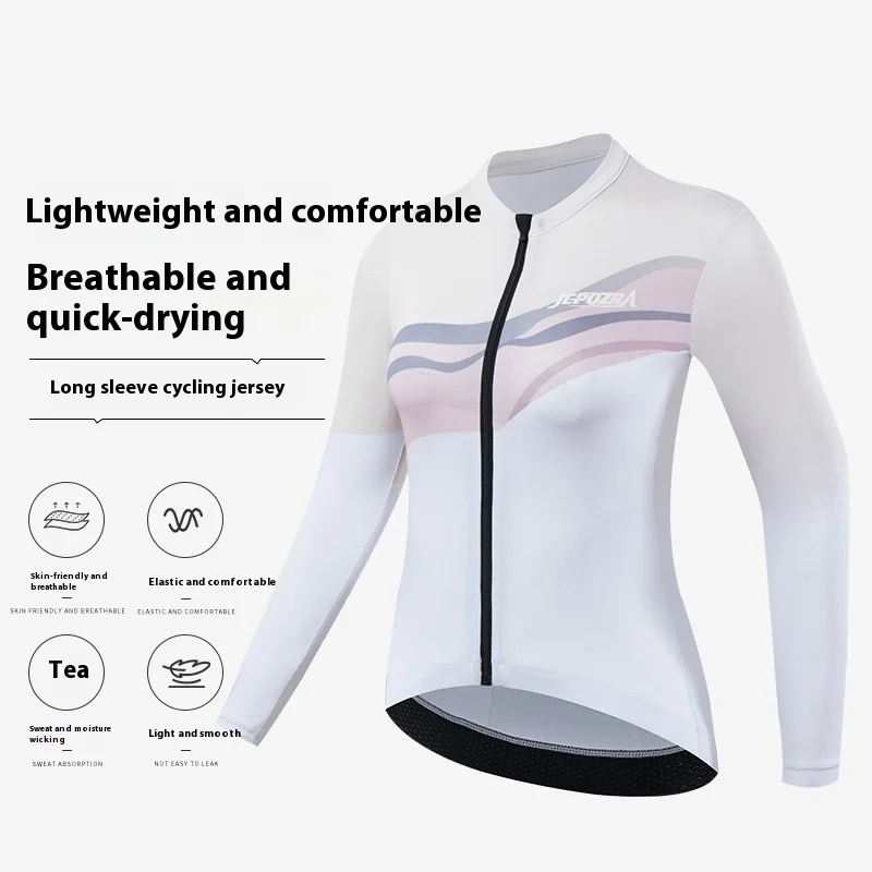 Quick-drying Bike Shirt Summer Long Sleeve Cycling Shirt Top Ropa Ciclismo Women's Cycling Jersey Breathable Mtb Bike Jersey