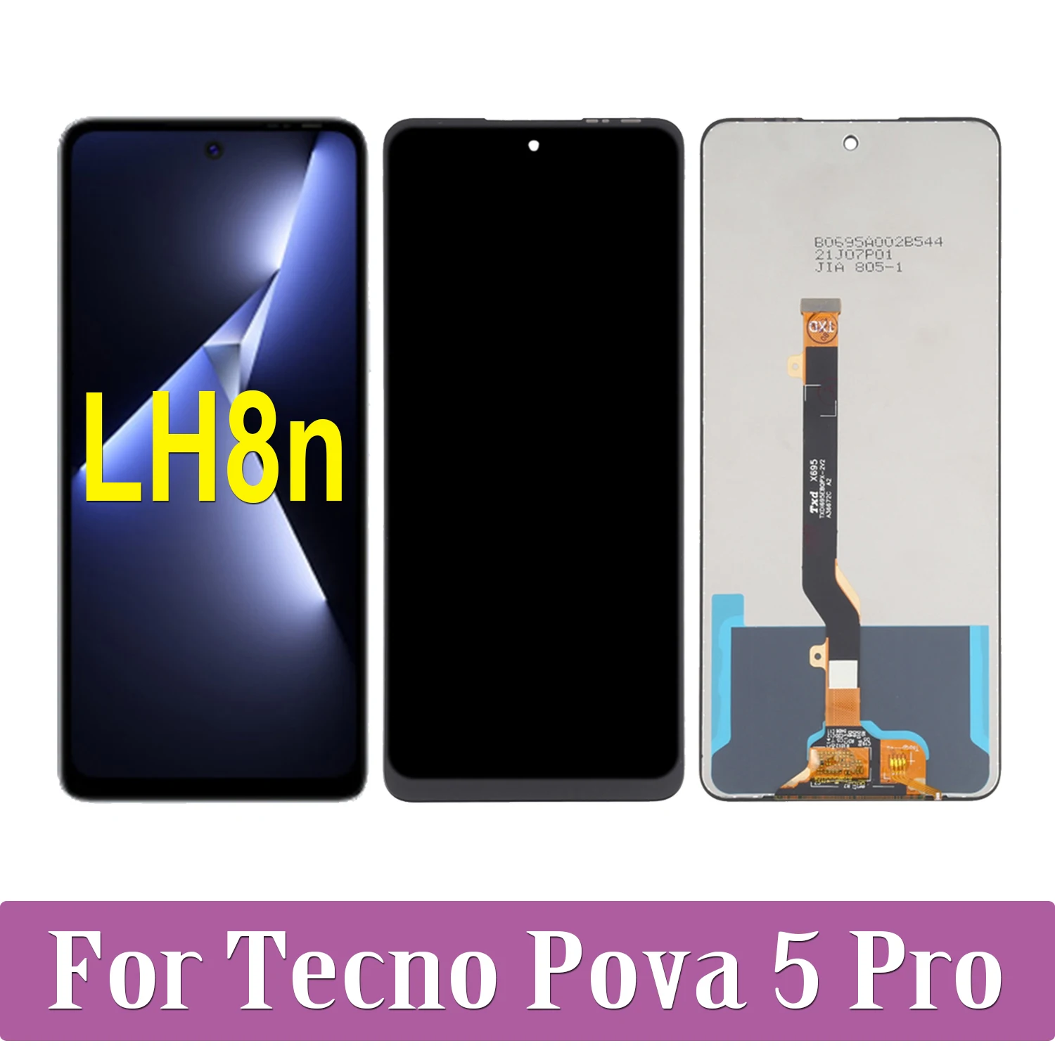 

6.78'' Original For Tecno Pova 5 Pro LH8n LCD Display Touch Screen Digitizer Assembly For Tecno Pova5 Pro Pova 5Pro LCD