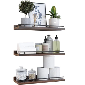 DIY Bathroom Kitchen Storage Rack Wall Shelf Decoration Floating Wall Shelves Home Decor Accessories Garden 1