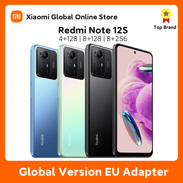 Global Version Xiaomi Redmi Note 12S 8GB 256GB Helio G96 108MP Camera 90Hz  6.43 AMOLED DotDisplay 33W Fast Charging 5000mAh